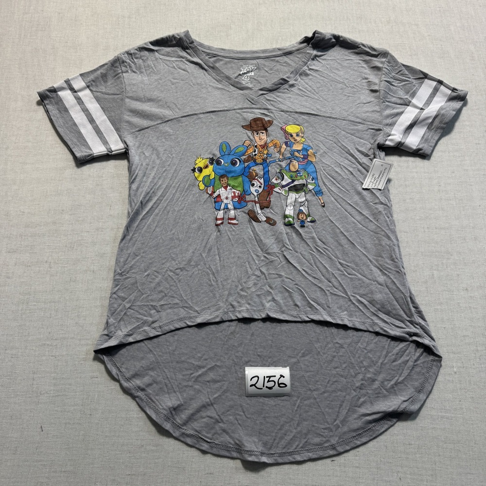 Disney Toy Story 4 Graphic T-Shirt Kids  Sz Large Grey New With Tags